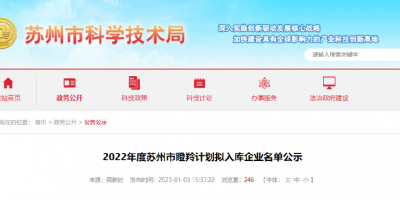 苏州银河集团GALAXY2022年入选苏州市瞪羚计划